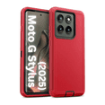 thumbnail image 1 of ENTRONIX Heavy Duty Case for Moto G Stylus (2025) Triple Layer Protective Rugged Cover, Red, 1 of 7