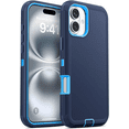 thumbnail image 1 of Entronix Heavy Duty Case designed for iPhone 17 - Triple Layer Bumper Cover, Protective Smartphone Accessories, Navy, 1 of 6