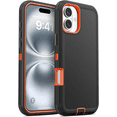 thumbnail image 1 of Entronix Heavy Duty Case designed for iPhone 17 - Triple Layer Bumper Cover, Protective Smartphone Accessories, Orange, 1 of 7
