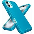 thumbnail image 1 of Entronix Heavy Duty Case designed for iPhone 17 - Triple Layer Bumper Cover, Protective Smartphone Accessories, Teal, 1 of 6