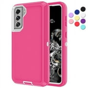 Entronix Heavy Duty Case for Galaxy S23 Plus Shockproof Triple Layer Rugged Case, Pink