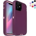 thumbnail image 1 of Entronix Heavy Duty Case for iPhone 11 Shockproof Triple Layer Rugged Case, Purple, 1 of 6