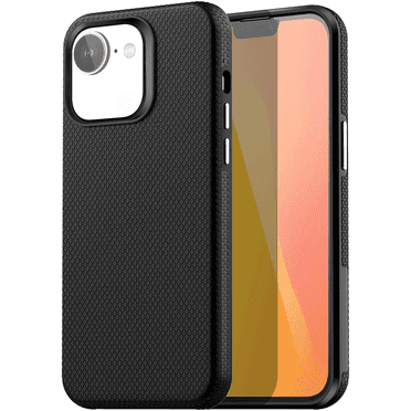 Entronix Heavy Duty Case for iPhone 16e, Shockproof Anti-Slip Textured Cover, Black