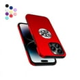 thumbnail image 1 of Entronix Heavy Duty Ring Case for iPhone 14 Pro Max, Shockproof Slim Fit Kickstand, Red, 1 of 7