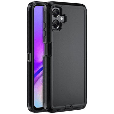 Entronix Heavy Duty Rugged Case Designed for Galaxy A06, Triple Layer Full-Body Protection, Black