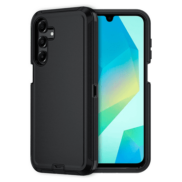 Entronix Heavy Duty Rugged Case Designed for Galaxy A16, Triple Layer Full-Body Protection, Black