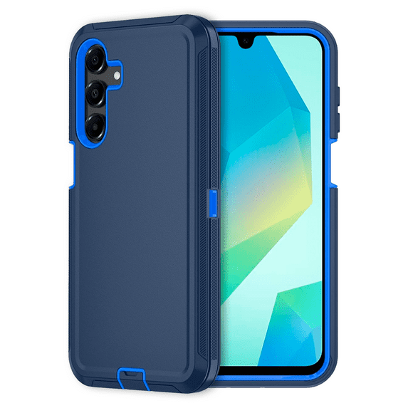 Entronix Heavy Duty Rugged Case Designed for Galaxy A16, Triple Layer Full-Body Protection, Blue
