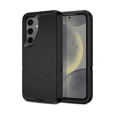Entronix Heavy Duty Rugged Case for Galaxy S25 Shockproof Dustproof Durable Cover, Black