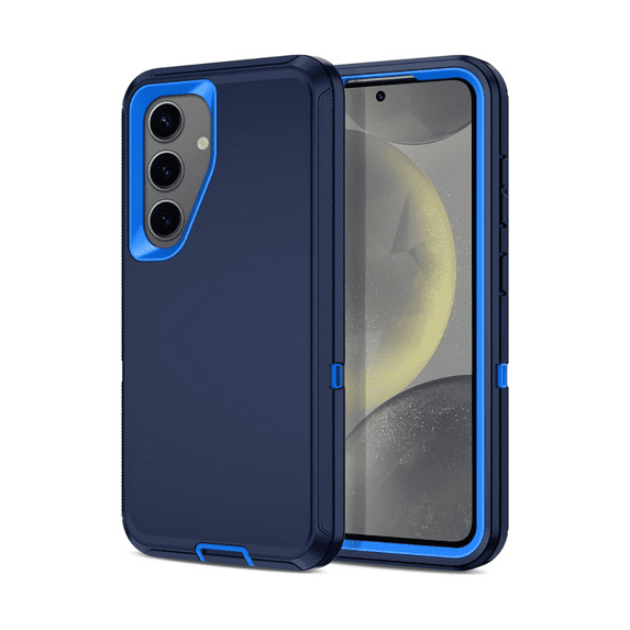 Entronix Heavy Duty Rugged Case for Galaxy S25 Shockproof Dustproof Durable Cover, Navy