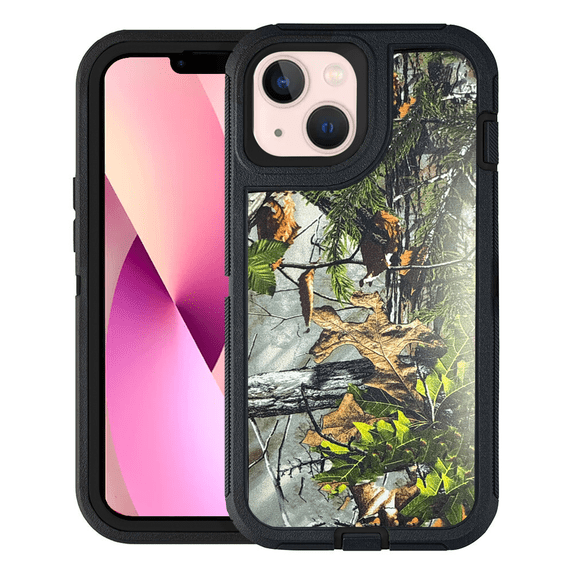 Entronix Heavy Duty Rugged Case for iPhone 15 Plus Shockproof Dustproof Durable Cover, Camo