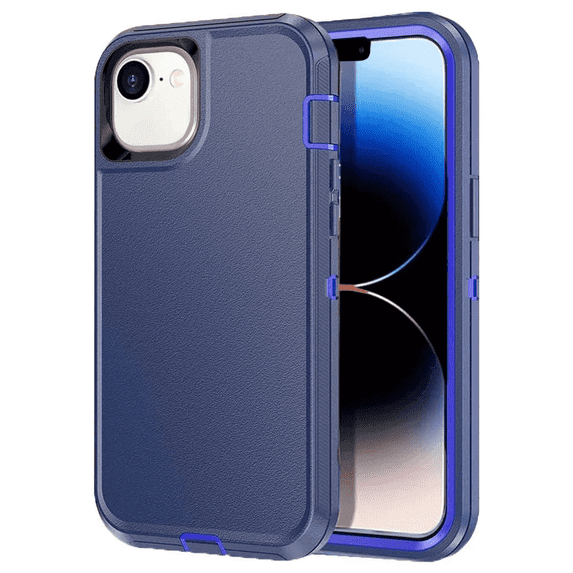 Entronix Heavy Duty Case Compatible with iPhone 16E, Shockproof Hard Cover, Blue