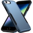 thumbnail image 1 of Entronix Heavy Duty Case Compatible with iPhone 8 / iPhone 7, Hybrid Hard Cover, Navy Blue, 1 of 7