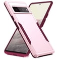 thumbnail image 1 of Entronix Heavy Duty Sleek Case designed for Pixel 7 Pro, Shockproof Drop Protection, Pink, 1 of 7
