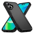 thumbnail image 1 of Entronix Heavy Duty Case Compatible with iPhone 16 Plus, Hybrid Hard Cover, Black, 1 of 8