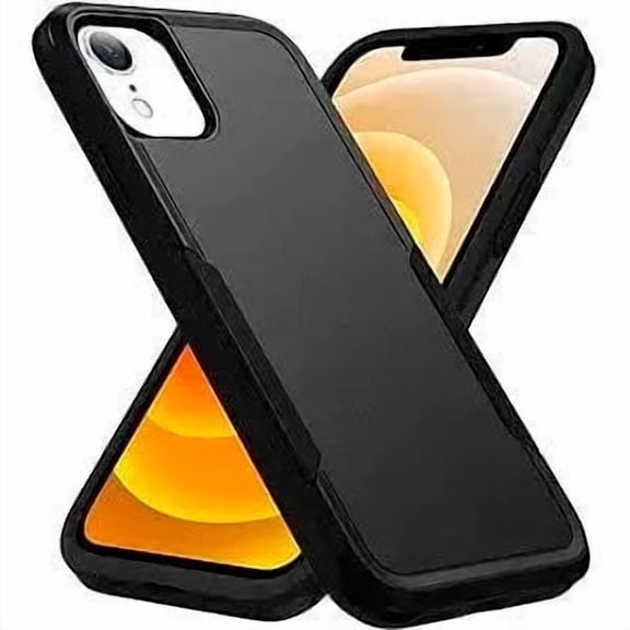 Entronix Protective Case for iPhone XR, Hard Shell Soft Inner Layer Anti-Slip Cover, Black