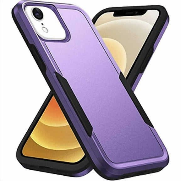 Entronix Protective Case for iPhone XR, Hard Shell Soft Inner Layer Anti-Slip Cover, Purple