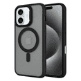 thumbnail image 1 of Entronix Magnetic Phone Case Compatible with iPhone 16, Soft Edges Matte Cover, Black, 1 of 6