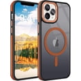 thumbnail image 1 of Entronix Heavy Duty Slim Phone Case Compatible with Magsafe for Apple iPhone 16 Pro Magnetic Case, Shockproof Translucent Matte Case for Apple iPhone 16 Pro, Orange, 1 of 5