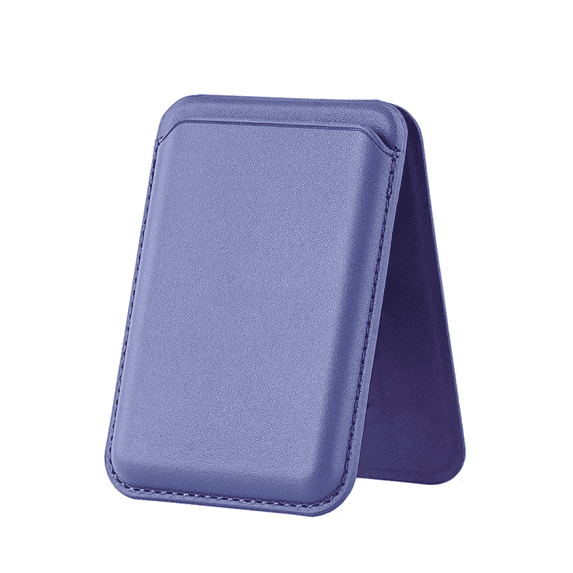 Entronix Leather Magnetic Wallet Attachment for MagSafe & Magnetic Phone Cases - Purple