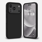 Entronix Liquid Silicone Case for iPhone 17 Pro Max – Soft Protective Cover, Black