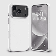 Entronix Silicone Case Compatible with iPhone 17 Pro and iPhone 18 Pro, Protective Cover, White