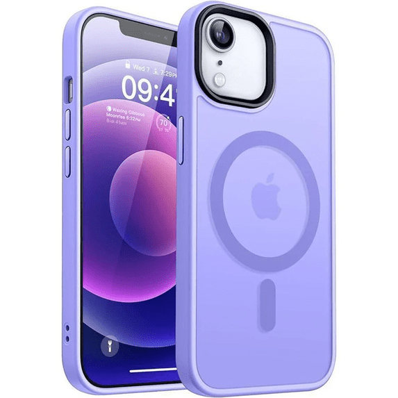 Entronix Magnetic Hybrid Phone Case Designed For iPhone XR Shockproof Heavy Duty Dual-Layered Cover, Purple
