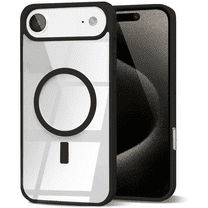 Entronix [Magnetic] Case Compatible with iPhone 17 Air - [Clear Back] Soft Matte Frame