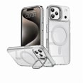 thumbnail image 1 of Entronix Magnetic Case Compatible with iPhone 17 Pro / iPhone 18 Pro, Camera Prop Kickstand, White, 1 of 5