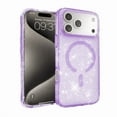 thumbnail image 1 of Entronix Magnetic Case Compatible with iPhone 17 Pro - Hard Back Glitter, Purple, 1 of 5