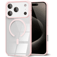 thumbnail image 1 of Entronix [Magnetic] Case Compatible with iPhone 17 Pro Max - [Clear Back] Soft Matte Frame, Pink, 1 of 6