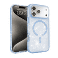 thumbnail image 1 of Entronix Magnetic Case Compatible with iPhone 17 Pro Max - Hard Clear Back Glitter Cover, Blue, 1 of 5