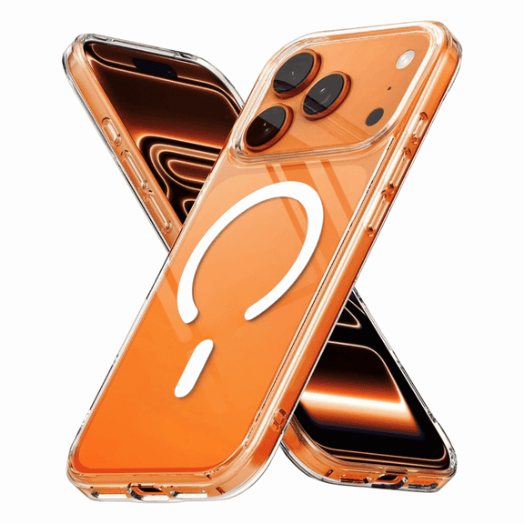 Entronix Magnetic Phone Case Compatible with iPhone 17 Pro Max - Hard Back Slim Fit Clear Cover
