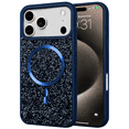 thumbnail image 1 of Entronix [Magnetic] Case Compatible with iPhone 17 Pro Max - Rhinestone-Covered Back, 1 of 5