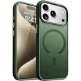 thumbnail image 1 of Entronix [Magnetic] Case Compatible with iPhone 17 Pro Max - Translucent Frosted Matte, Green, 1 of 5