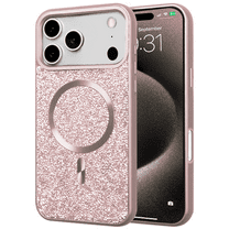 Entronix [Magnetic] Case Compatible with iPhone 17 Pro - Rhinestone-Covered Back