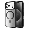 thumbnail image 1 of Entronix [Magnetic] Case Compatible with iPhone 17 Pro - Translucent Matte Back w/ Rugged Edges, Black, 1 of 5