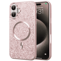 Entronix [Magnetic] Case Compatible with iPhone 17 - Rhinestone-Covered Back