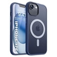 thumbnail image 1 of Entronix Magnetic Case Compatible with iPhone 17e, Frosted Matte Back Cover, Navy Blue, 1 of 5