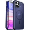 thumbnail image 1 of Entronix Magnetic Case for Apple iPhone 11 with Screen Protector & Camera Lens Glass, Navy, 1 of 6