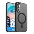 thumbnail image 1 of Entronix Magnetic Case for Galaxy S26, Frosted Matte Back Shock-Absorbent Protective Cover, Black, 1 of 5