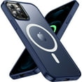 thumbnail image 1 of Entronix Magnetic Case for iPhone 13 Pro, Navy, Matte Finish, Drop Protection with Wireless Charging, 1 of 6