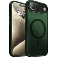 thumbnail image 1 of Entronix Magnetic Case for iPhone 17 Air – Heavy Duty Slim Dual-Layer Shockproof Cover, Green, 1 of 5
