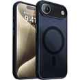 thumbnail image 1 of Entronix Magnetic Case for iPhone 17 Air – Heavy Duty Slim Dual-Layer Shockproof Cover, Navy, 1 of 5