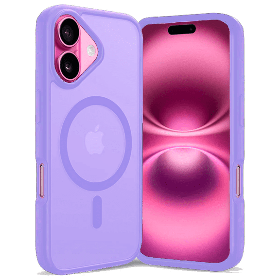 Entronix Magnetic Case for iPhone 17 ā Heavy Duty Slim Dual-Layer Shockproof Cover, Purple