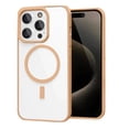 thumbnail image 1 of Entronix Magnetic Clear Case Compatible with iPhone 15 Pro Max, Soft Edges Hard Back Cover, Titanium, 1 of 6