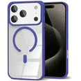 thumbnail image 1 of Entronix Magnetic Clear Case Compatible with iPhone 17 Pro Max / iPhone 18 Pro Max, Soft Edges Transparent Cover, Navy Blue, 1 of 6