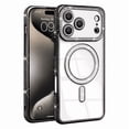 thumbnail image 1 of Entronix Magnetic Clear Case Compatible with iPhone 17 Pro Max / iPhone 18 Pro Max, Sparkly Crystal Cover, Black, 1 of 5