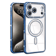 thumbnail image 1 of Entronix Magnetic Clear Case Compatible with iPhone 17 Pro / iPhone 18 Pro, Sparkly Crystal Cover, Blue, 1 of 5