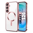 thumbnail image 1 of Entronix Magnetic Clear Case for Galaxy S26, Flexible TPU Cover with Camera Lens Protector, Rose Pink, 1 of 6