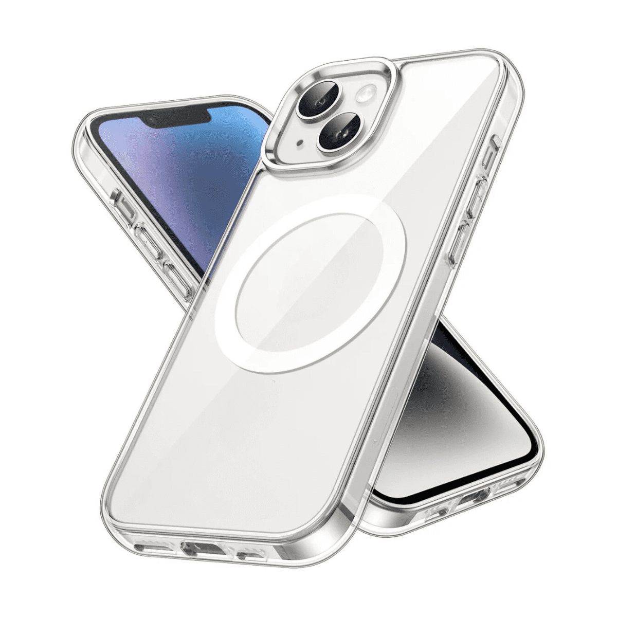 Slim Magnetic iPhone 13 Case Clear Hard Back with Bahrain Ubuy